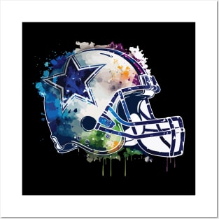 Dallas Cowboys Helmet Artwork Posters and Art